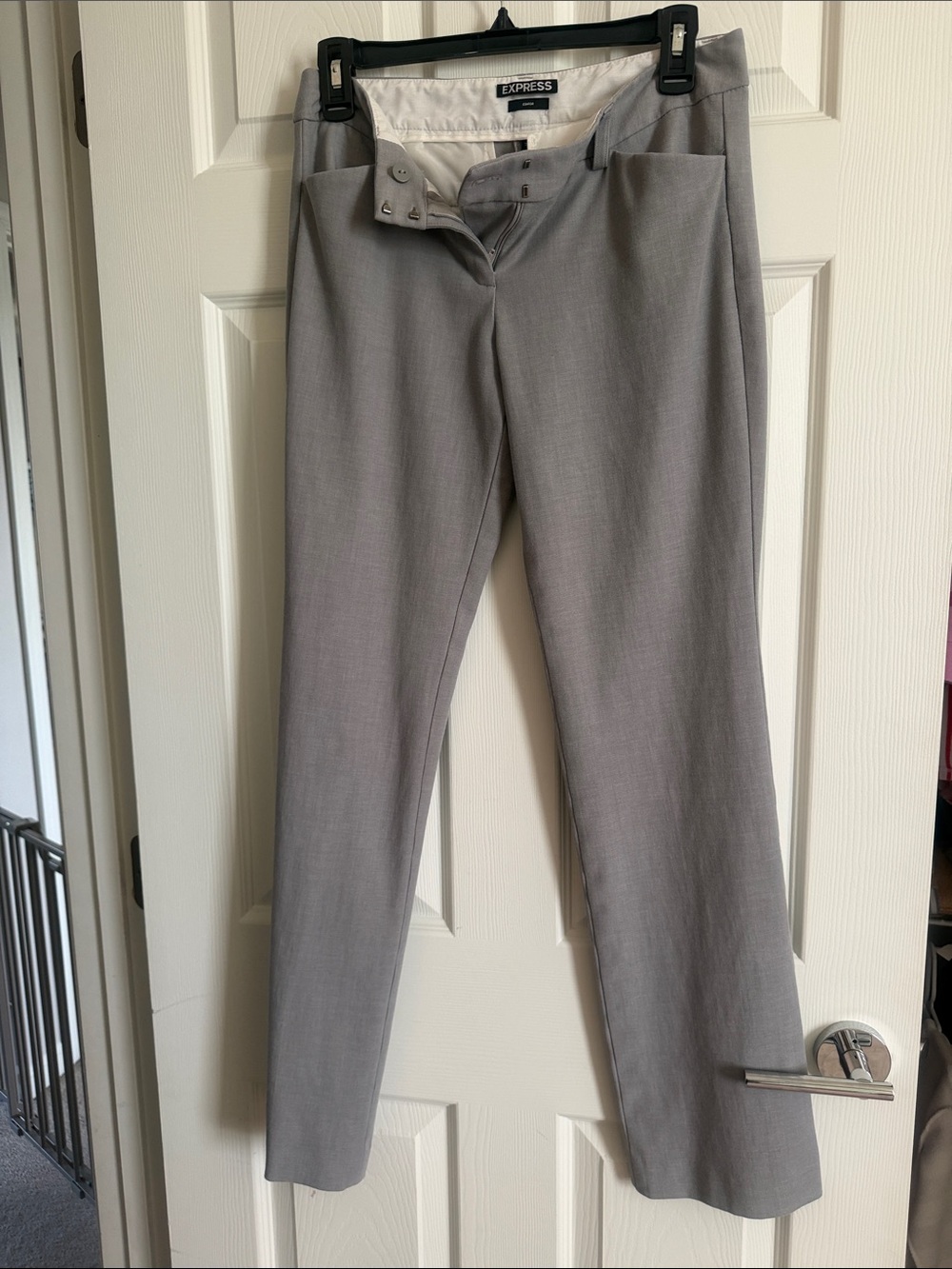 Express Gray Slim Dress Pants
